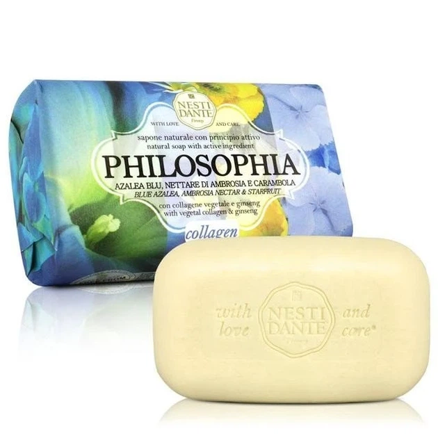 Мило Рослинний Колаген Nesti Dante Philosophia Collagen 250 г - Фото 1 Мило Рослинний Колаген Nesti Dante Philosophia Collagen 250 г - зображення 1
