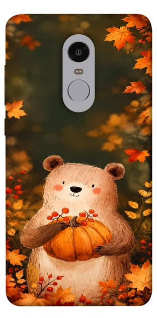 Чехол для Xiaomi Redmi Note 4X с принтом Осінній ведмежа - Фото 1 Чехол для Xiaomi Redmi Note 4X с принтом Осінній ведмежа - изображение 1