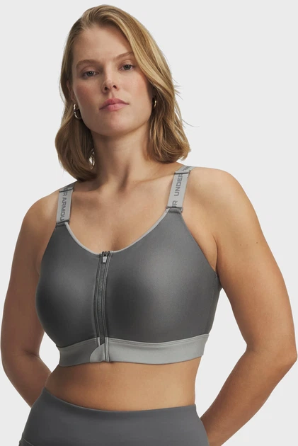 Спортивный топ женский Under Armour Ua Infinity High Zip 2.0 Bra S Черный 1384118-709 - Фото 3 Спортивный топ женский Under Armour Ua Infinity High Zip 2.0 Bra S Черный 1384118-709 - изображение 3