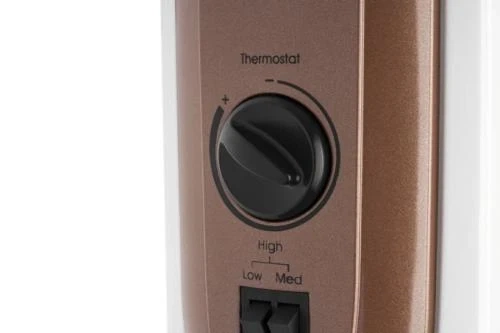 Обігрівач масляний Ardesto OFH-11X1, White/Bronze, 2500W, підлоговий, 11 секцій, рекомендована площа обігріву 25 м², електронне управління, захист від перегріву, датчик перекидання - изображение 5