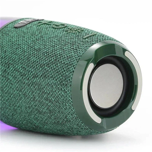 Портативная колонка Bluetooth T&G TG644 5 Вт с RGB подсветкой, FM радио, AUX, USB и громкой связью Green (1200 mAh) - изображение 2