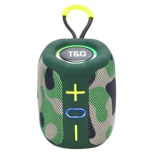 Портативная беспроводная колонка T&G TG658 10 Вт с Bluetooth, RGB подсветкой, FM-радио, TWS, спикерфоном, AUX и USB Camouflage (1200 mAh) - Фото 1 Портативная беспроводная колонка T&G TG658 10 Вт с Bluetooth, RGB подсветкой, FM-радио, TWS, спикерфоном, AUX и USB Camouflage (1200 mAh) - изображение 1