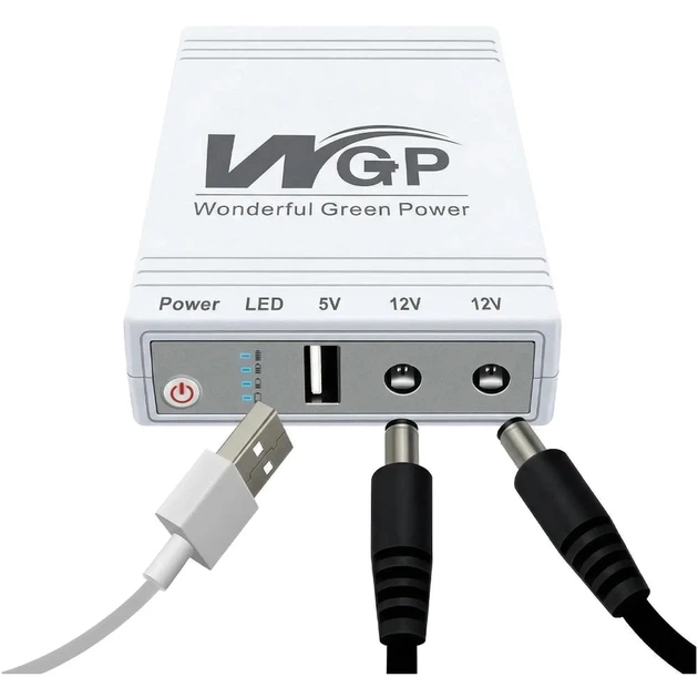 ДБЖ Mini UPS WGP UPS103C 20000mAh 5V/12V/12V, Li-ion 4*5Ah - Фото 6 ДБЖ Mini UPS WGP UPS103C 20000mAh 5V/12V/12V, Li-ion 4*5Ah - зображення 6