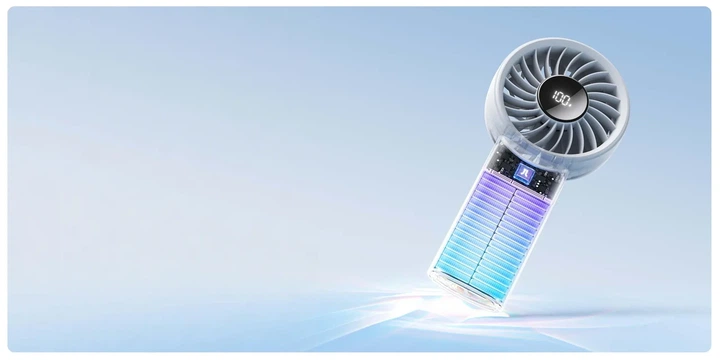Портативний вентилятор JisuLife Handheld Fan 4, ручний акумуляторний міні вентилятор - изображение 2
