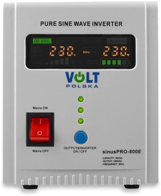 Джерело безперебійного живлення Volt Polska Sinus PRO 800E 12V 3SP080012E - Фото 5 Джерело безперебійного живлення Volt Polska Sinus PRO 800E 12V 3SP080012E - изображение 5