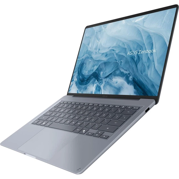 Ноутбук ASUS Zenbook 14 (UX3480AA-U1195W), Intel Core Ultra 7 355 / 14" / OLED / RAM 16 ГБ LPDDR5X / SSD 512 ГБ / Intel Graphics / Windows 11 Home / Синій - Фото 5 Ноутбук ASUS Zenbook 14 (UX3480AA-U1195W), Intel Core Ultra 7 355 / 14" / OLED / RAM 16 ГБ LPDDR5X / SSD 512 ГБ / Intel Graphics / Windows 11 Home / Синій - изображение 5