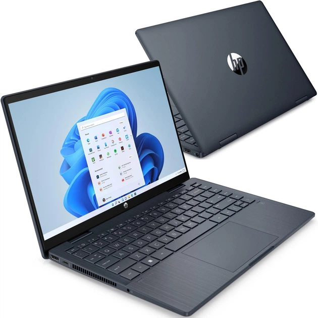 Ноутбук HP Pavilion (74H52EA), Intel Core i5-1235U / 14" / Touch / RAM 8 ГБ DDR4 / SSD 512 ГБ / Intel Iris Xe Graphics / Windows 11 Home / Темно-синій - Фото 2 Ноутбук HP Pavilion (74H52EA), Intel Core i5-1235U / 14" / Touch / RAM 8 ГБ DDR4 / SSD 512 ГБ / Intel Iris Xe Graphics / Windows 11 Home / Темно-синій - изображение 2