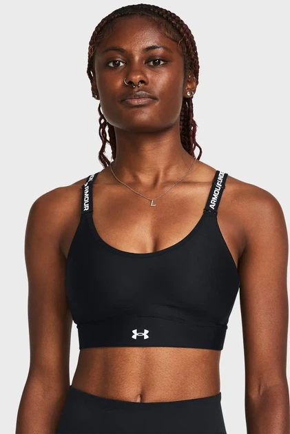 Жіночий спортивний топ UA Infinity Mid 2.0 Bra Under Armour L D-DD 1384123-001 - Фото 1 Жіночий спортивний топ UA Infinity Mid 2.0 Bra Under Armour L D-DD 1384123-001 - зображення 1