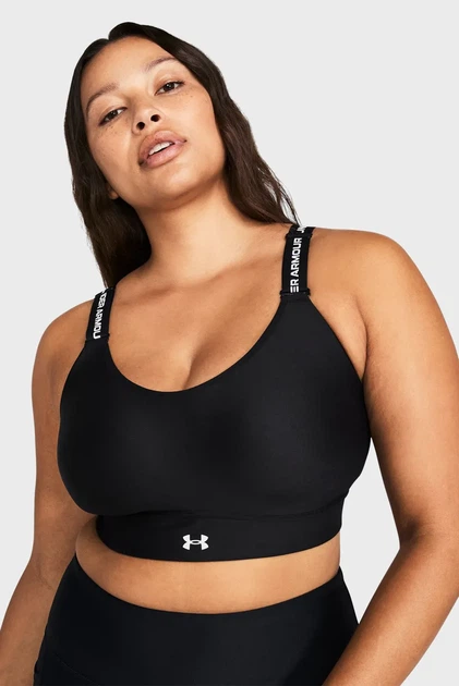 Жіночий спортивний топ UA Infinity Mid 2.0 Bra Under Armour L D-DD 1384123-001 - Фото 2 Жіночий спортивний топ UA Infinity Mid 2.0 Bra Under Armour L D-DD 1384123-001 - зображення 2