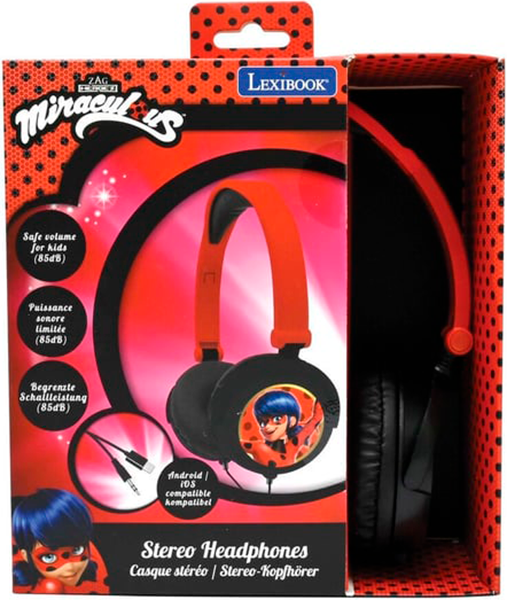 Słuchawki Lexibook Miraculous Stereo Foldable Red (3380743075433) - obraz 2