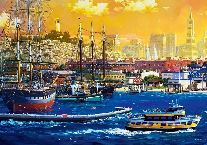 Пазли класичні 500 елементів Castorland B-53735 Гавань Сан-Франциско (RZN-23103535) - Фото 2 Пазли класичні 500 елементів Castorland B-53735 Гавань Сан-Франциско (RZN-23103535) - зображення 2