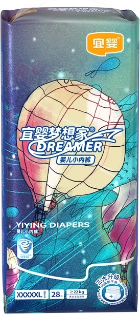 Подгузники-трусики Yiying New Dreamer 5XL (19-22.5 кг), 28 шт - Фото 1 Подгузники-трусики Yiying New Dreamer 5XL (19-22.5 кг), 28 шт - изображение 1