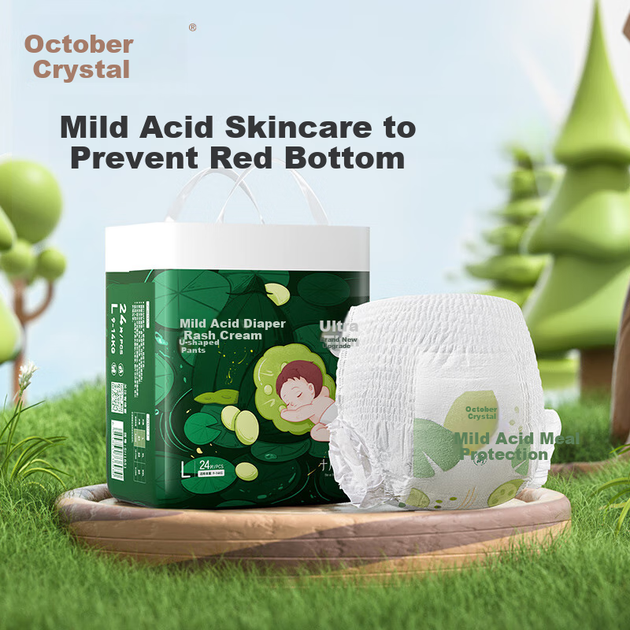 Подгузники-трусики October Crystal XXXL (от 17 кг), 18 шт (SH3650) - Фото 4 Подгузники-трусики October Crystal XXXL (от 17 кг), 18 шт (SH3650) - изображение 4