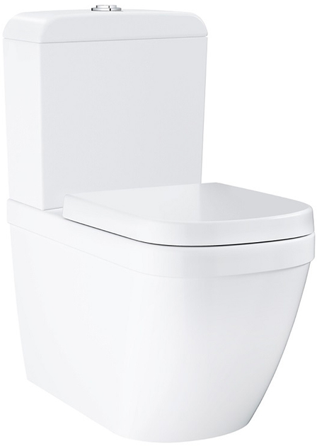 Унитаз напольный приставной GROHE Euro Ceramic 3933800H безободковый ...