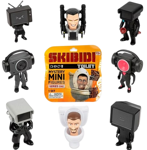 Zabawka-niespodzianka z kolekcjonerską figurką Skibidi Toilet Mini Mystery Figure (1300CO) (810054665434) - obraz 2