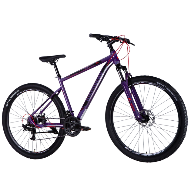 Велосипед 29" Discovery TREK DD FR рама 19", фиолетовый - изображение 2