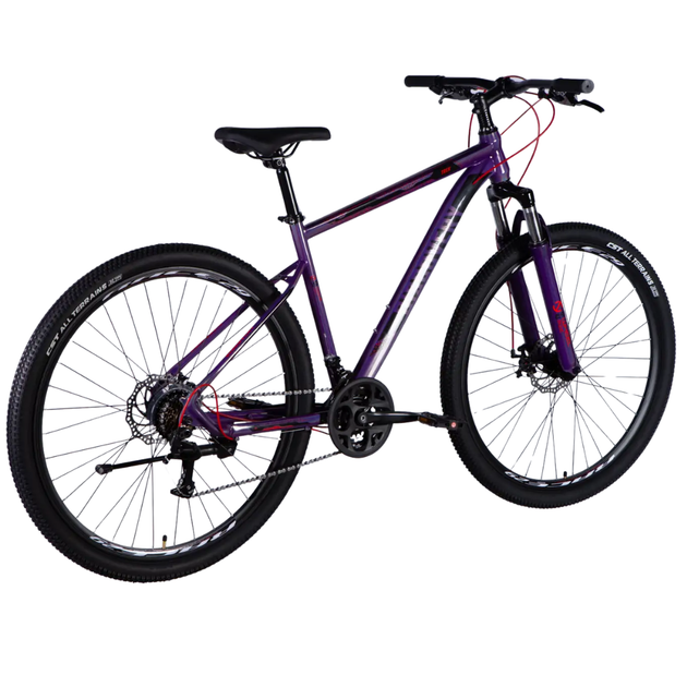 Велосипед 29" Discovery TREK DD FR рама 19", фиолетовый - изображение 4