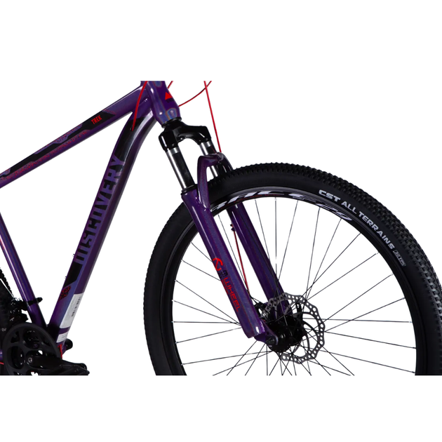 Велосипед 29" Discovery TREK DD FR рама 19", фиолетовый - изображение 6