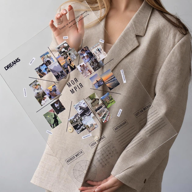 Дошка бажань 35×50 см «Моя Мрія» (Карта бажань, Vision Board) 02 - зображення 9