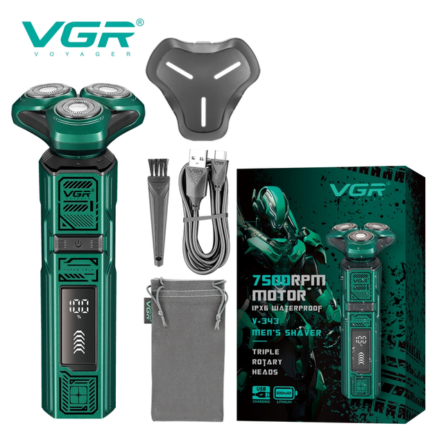 Электробритва VGR V-343 с LED-дисплей - Фото 1 Электробритва VGR V-343 с LED-дисплей - изображение 1