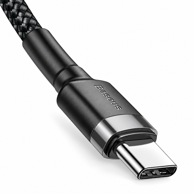 Кабель Baseus Cafule Flash Charging Type-C to Type-C PD 100W 2 м, чорний - изображение 4