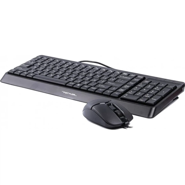 Клавіатура USB A4Tech F1512 black + миша UA - Фото 2 Клавіатура USB A4Tech F1512 black + миша UA - зображення 2