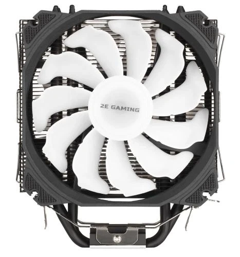 Кулер для процесора 2E Gaming Air Cool AC120D6, алюміній, мідні теплові трубки, 2x120 мм ARGB PWM, для Intel 115x/1200/1366/2011, AMD AMx/FMx, до 200 Вт (2E-AC120D6-ARGB) - изображение 2