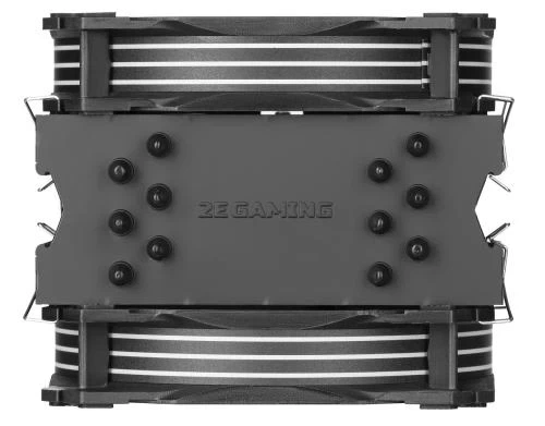 Кулер для процесора 2E Gaming Air Cool AC120D6, алюміній, мідні теплові трубки, 2x120 мм ARGB PWM, для Intel 115x/1200/1366/2011, AMD AMx/FMx, до 200 Вт (2E-AC120D6-ARGB) - изображение 6