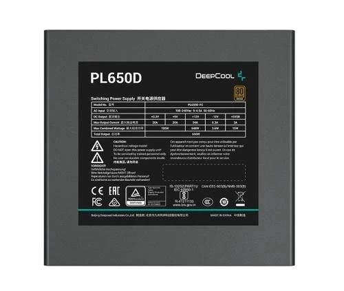 Блок живлення 650 Вт, PL650D, Black, 80+ Bronze, Active PFC Deepcool (2000003656417) - зображення 3