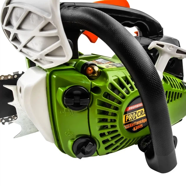 Бензопила Procraft K300S сучкорез бензиновая 30 см 28 см³ 1,5 л.с. 11000 об мин автоматическая смазка легкий старт антивибрационная для обрезки дерев веток - изображение 5