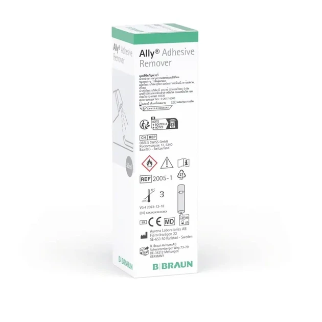 Спрей для снятия медицинского клея адгезива B. Braun Ally Adhesive Remover 50 мл для сенсоров, пластырей и калоприемников - изображение 2