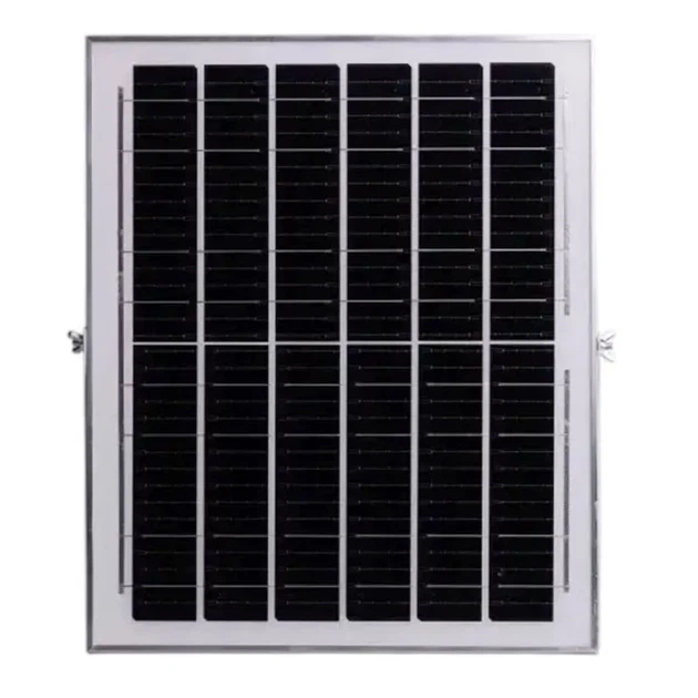 Уличный светодиодный прожектор 400 Вт 330 LED с солнечной панелью 32x5,5 см черный ABS пластик - изображение 4