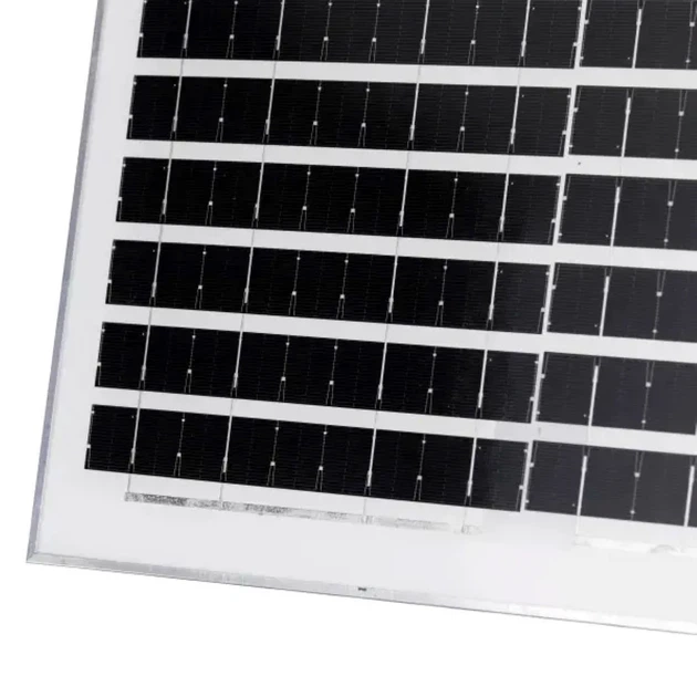 Уличный LED фонарь 100 Вт 120 LED с солнечной панелью IP67 22,2х5,2х24,6 см металлический белый - изображение 5