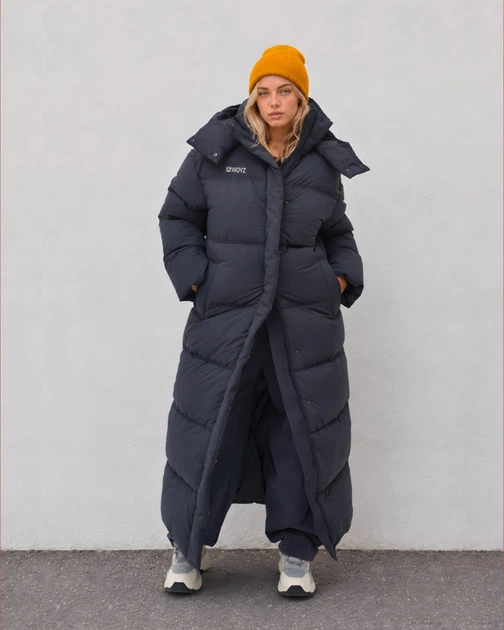 Пуховик жіночий довгий X-Woyz LS-8969-2 58130 M синій - зображення 8