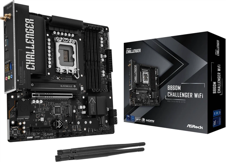 Материнська плата ASRock B860M Challenger WiFi (s1851, Intel B860, PCI-Ex16) - зображення 6