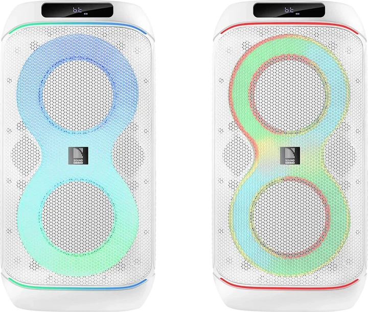 Портативная колонка Defender Air 150W Bluetooth RGB White (4745091894478) - изображение 5