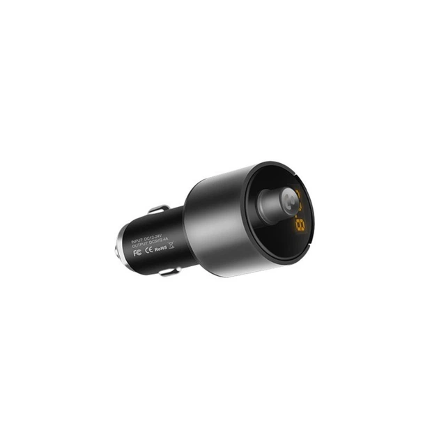 Автомобильное зарядное устройство Hoco E19 Bluetooth FM Launcher 2USB 2.4А Черно-серое (28536) - Фото 5 Автомобильное зарядное устройство Hoco E19 Bluetooth FM Launcher 2USB 2.4А Черно-серое (28536) - изображение 5