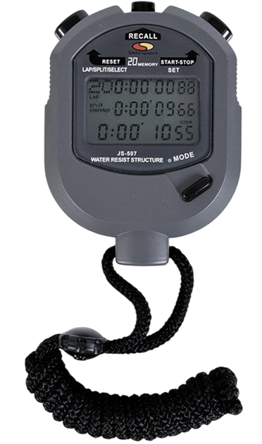 Stoper SMJ Sport z pamięcią 20 czasów JS-507 (5900741927695) - Zdjęcie 1 Stoper SMJ Sport z pamięcią 20 czasów JS-507 (5900741927695) - obraz 1