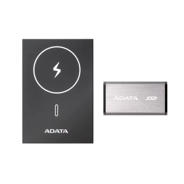 Портативний SSD з зовнішім акумулятором ADATA SR800MPB 2TB USB 3.2 Gen2 x2 Read/Write 2000MB/s magnetic wireless charging QC/PD 20W 5000mAh (SR800MPB-2000G-CCGY) - Фото 1 Портативний SSD з зовнішім акумулятором ADATA SR800MPB 2TB USB 3.2 Gen2 x2 Read/Write 2000MB/s magnetic wireless charging QC/PD 20W 5000mAh (SR800MPB-2000G-CCGY) - изображение 1