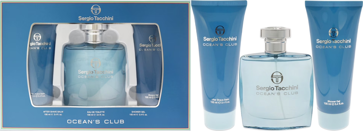 Zestaw męski Sergio Tacchini Ocean's Club woda toaletowa 100 ml + balsam po goleniu 100 ml + żel pod prysznic 100 ml (810876033619) - Zdjęcie 1 Zestaw męski Sergio Tacchini Ocean's Club woda toaletowa 100 ml + balsam po goleniu 100 ml + żel pod prysznic 100 ml (810876033619) - obraz 1
