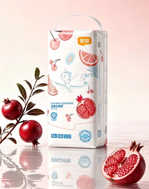 Підгузки-трусики Yiying Fruit XL (11.5-13.5 кг), 72 шт - зображення 3
