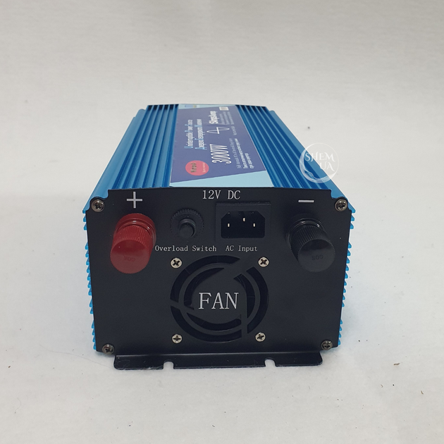 Перетворювач напруги інвертор Wimpex 3000W 12В–220В з функцією заряджання АКБ, дисплеєм та USB від АКБ 12В, з чистою синусоїдою, номінальна потужність 3000Вт, WX-3100 - зображення 4