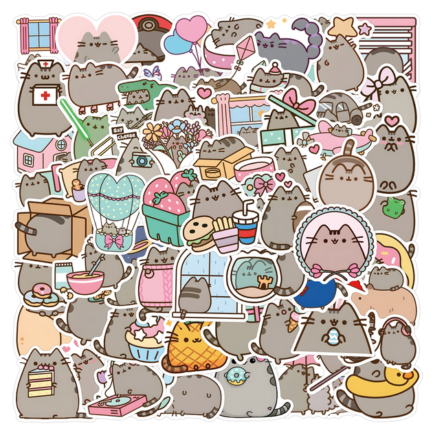 Стикерпак Geeksland Пушин Pusheen 100 шт(MS_7119DE6D243C) - Фото 2 Стикерпак Geeksland Пушин Pusheen 100 шт(MS_7119DE6D243C) - изображение 2