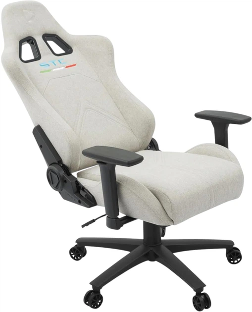 Fotel gamingowy Onex STC Snug L Series Short Pile Linen Ivory (ONEX-STC-S-L-IV) - obraz 6
