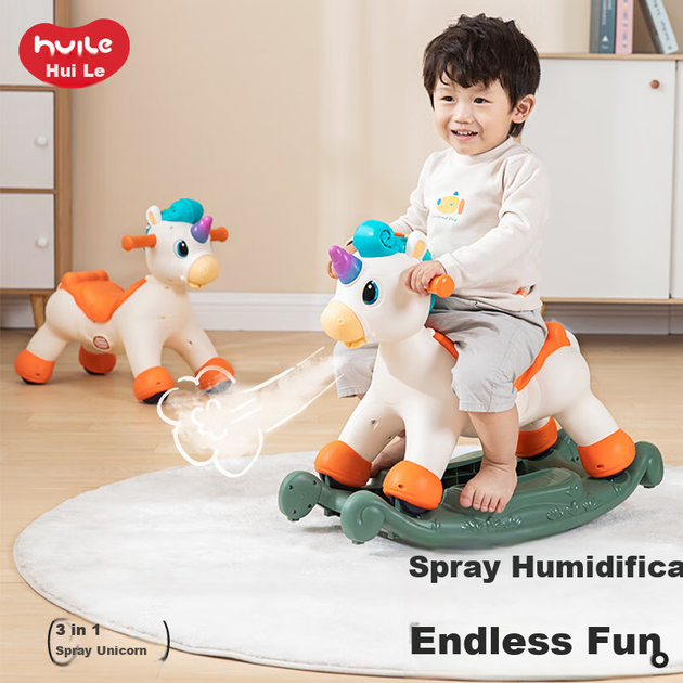 Игрушка-качалка HUILE TOYS для малышей от 1 до 3 лет, музыкальный спрей для развития слуха, материал ABS, подарок на день рождения или первый день рождения. - Фото 4 Игрушка-качалка HUILE TOYS для малышей от 1 до 3 лет, музыкальный спрей для развития слуха, материал ABS, подарок на день рождения или первый день рождения. - изображение 4