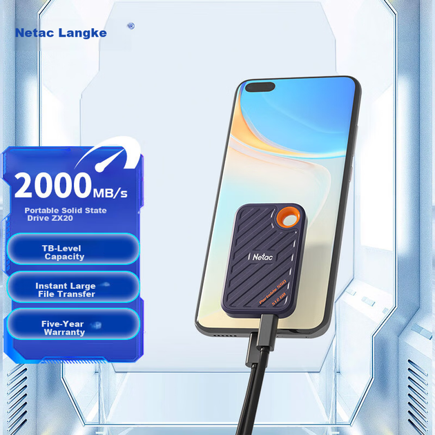 SSD диск Netac ZX20 512GB Type-C External - зображення 4