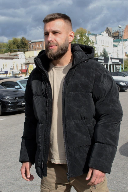 Чоловічий зимовий пуховик Riccardo П1Т Denim чорний М з біопухом та підкладкою Omni-Heat - Фото 1 Чоловічий зимовий пуховик Riccardo П1Т Denim чорний М з біопухом та підкладкою Omni-Heat - зображення 1