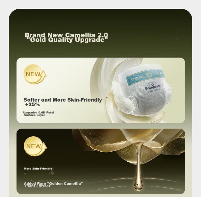 Подгузники Babycare Jinshan Camellia NB (до 5 кг), 22 шт - изображение 2