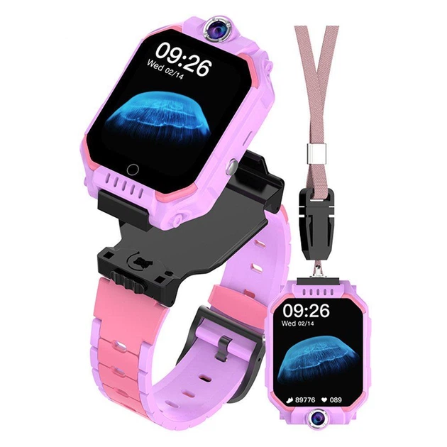 Дитячий смарт годинник Lemfo T68 зі знімним корпусом, підвіскою на шию, SIM-картою, GPS трекером, 4G LTE зв'язком, прослуховуванням, кнопкою SOS та 16 ГБ пам'яті Фіолетовий - Фото 1 Дитячий смарт годинник Lemfo T68 зі знімним корпусом, підвіскою на шию, SIM-картою, GPS трекером, 4G LTE зв'язком, прослуховуванням, кнопкою SOS та 16 ГБ пам'яті Фіолетовий - зображення 1