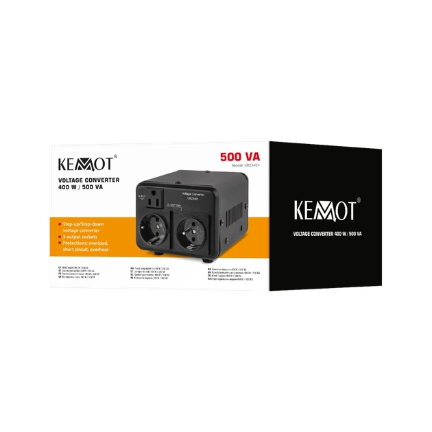 Преобразователь напряжения Kemot URZ3421 400 Вт 500 ВА (5901890046800) - Фото 3 Преобразователь напряжения Kemot URZ3421 400 Вт 500 ВА (5901890046800) - изображение 3